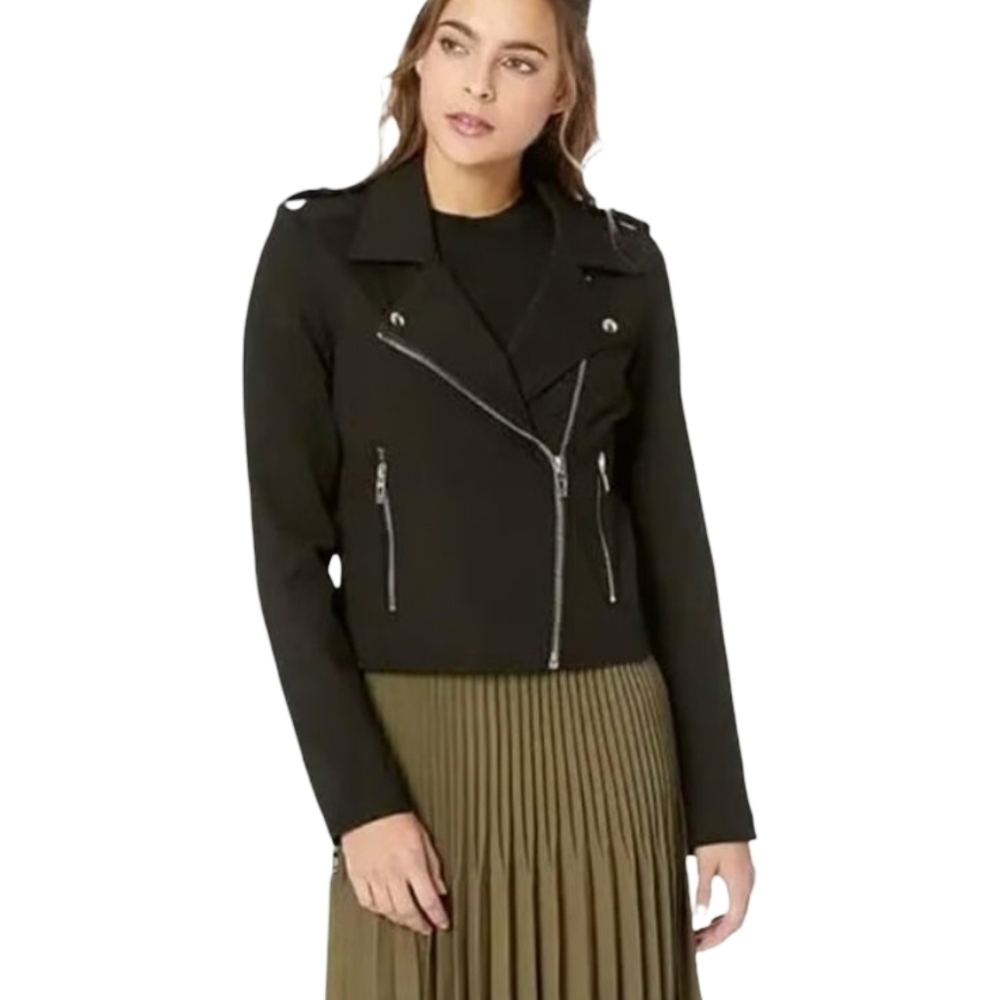 BLANK NYC Black Moto Jacket Small